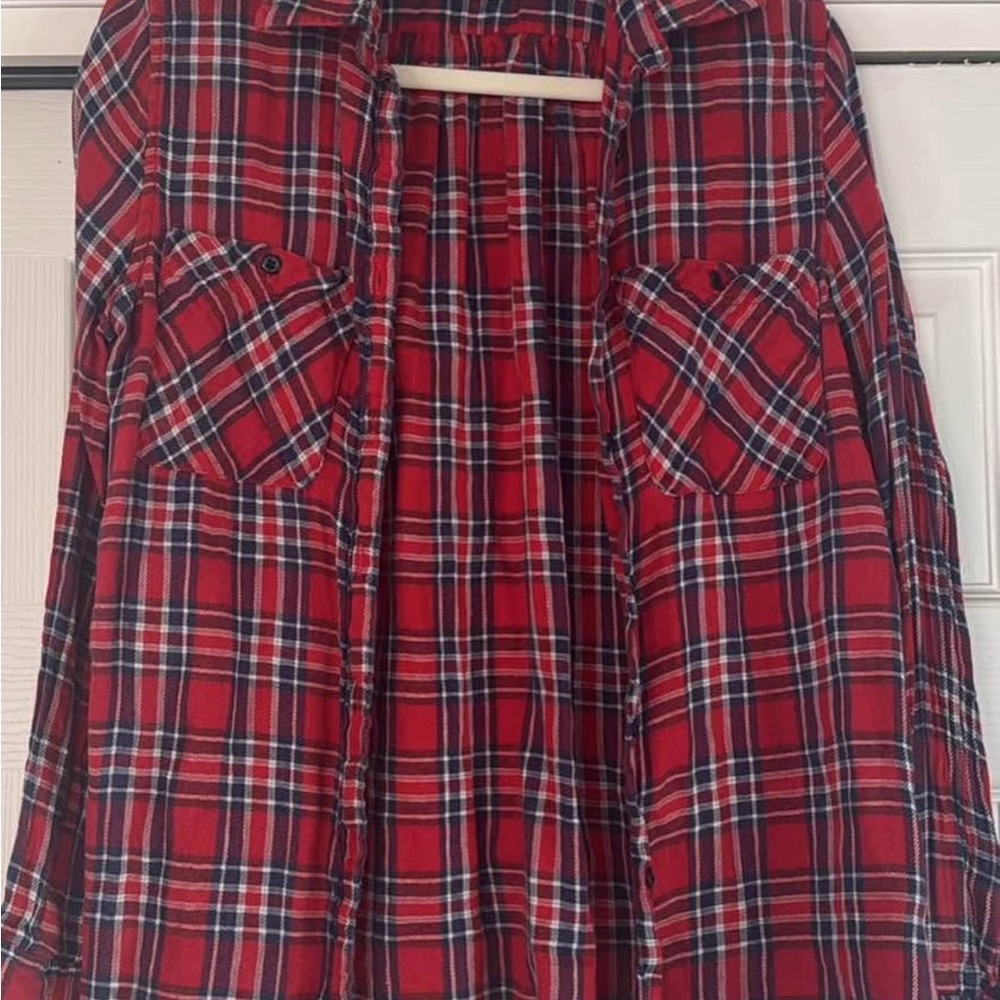 Denim & Supply Ralph Lauren Red and Blue Plaid Shirt